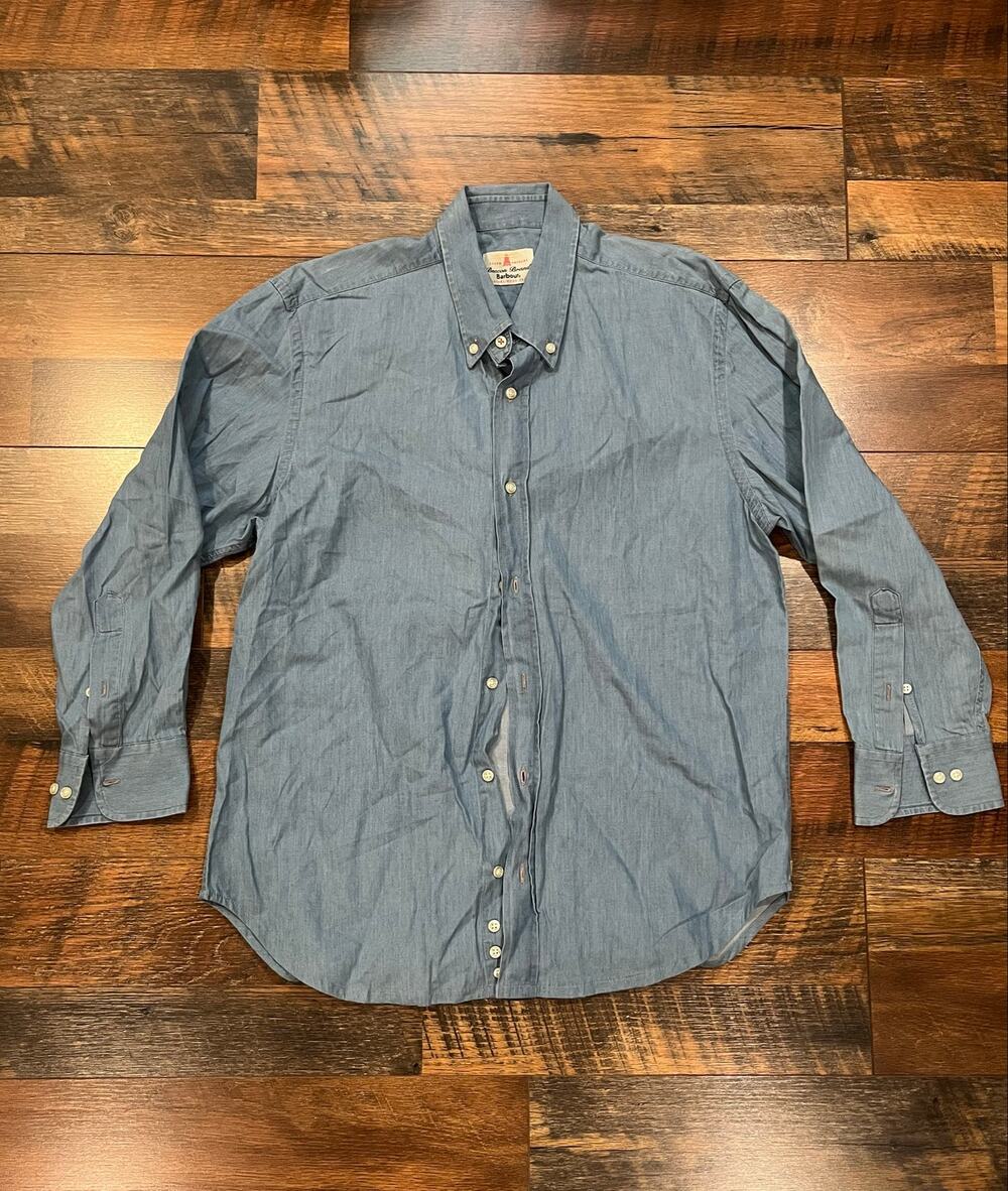 Beacon Brand Barbour - Oxford Denim Shirt / S / blue